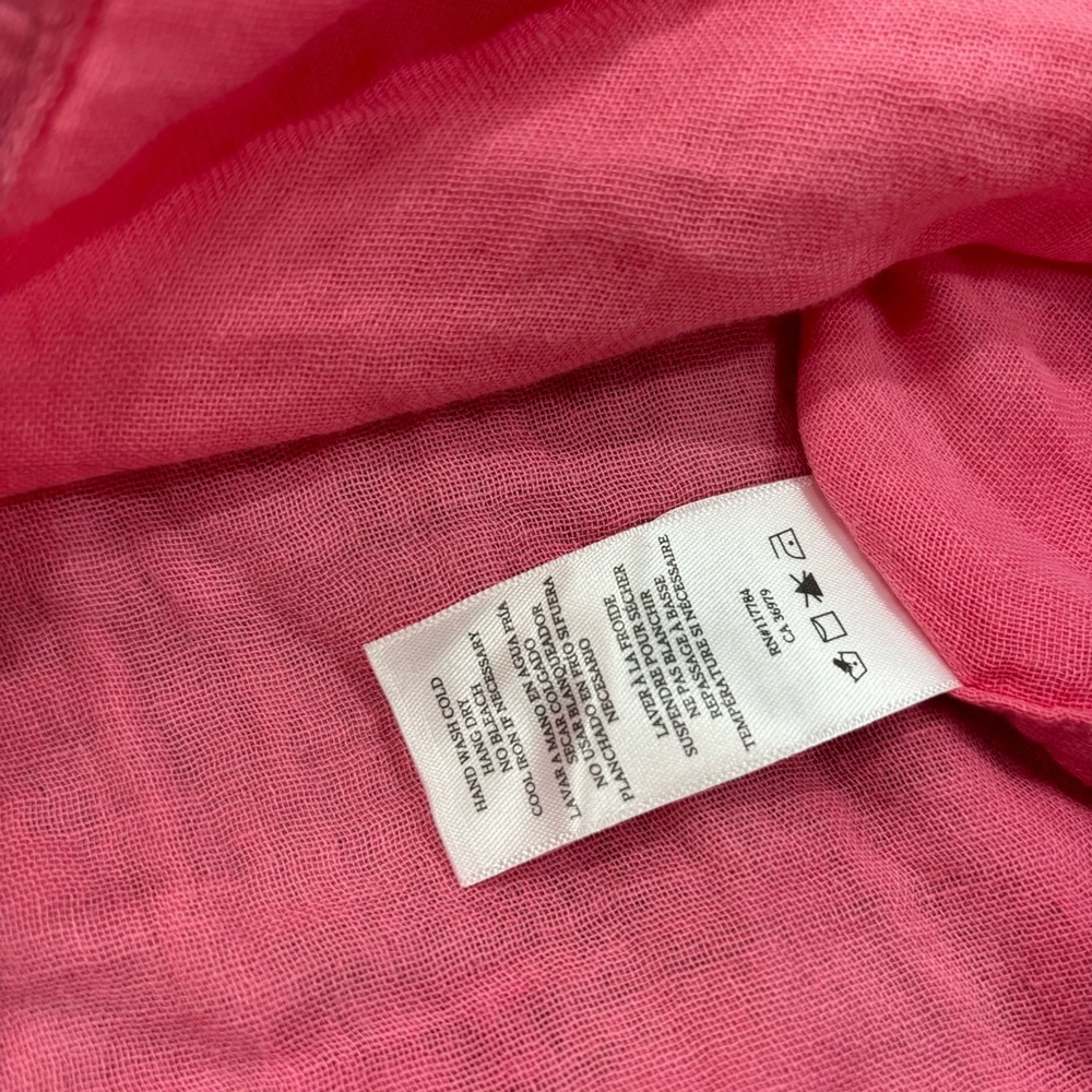 RAILS Ellis button down cotton gauze blouse in Malibu pink - small NWT - Picture 4 of 9